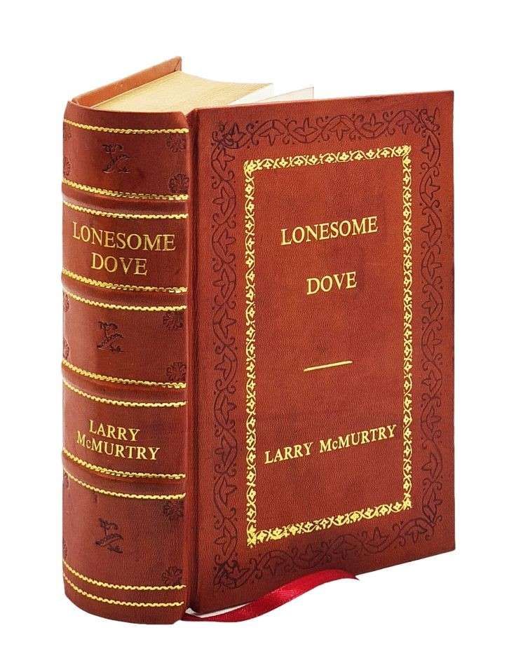 Lonesome Dove by Larry McMurtry leather bound book