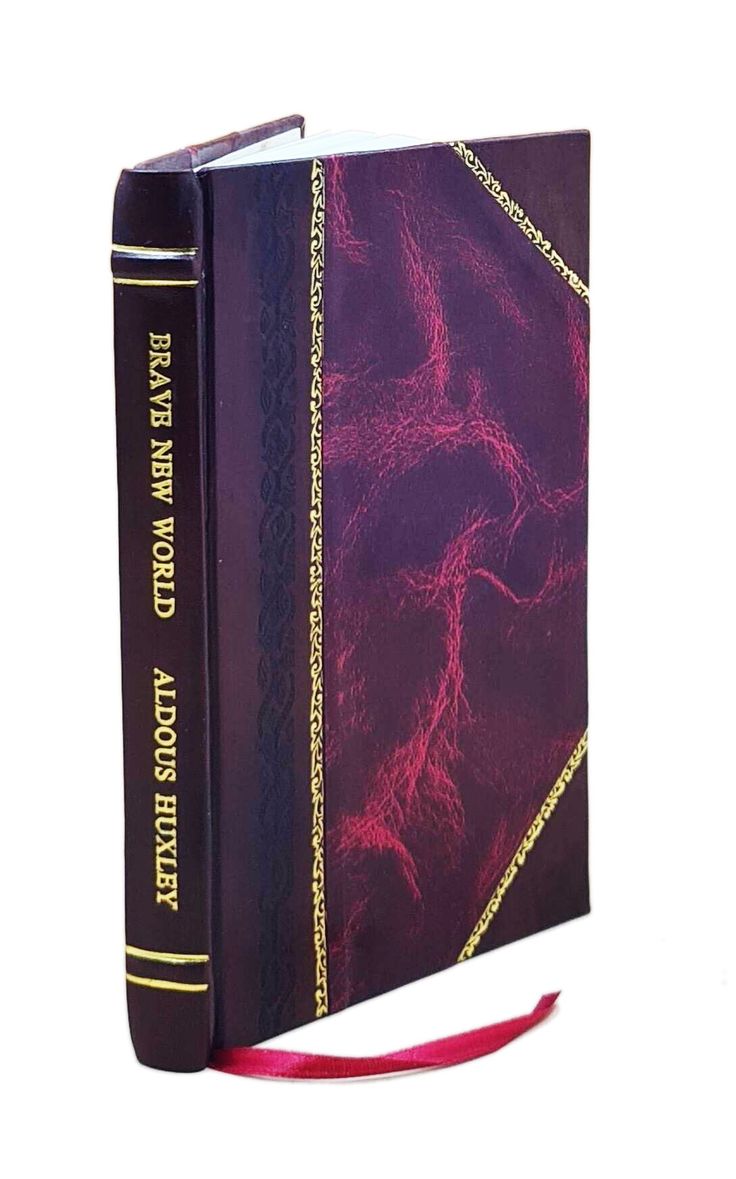 Brave New World leather bound book